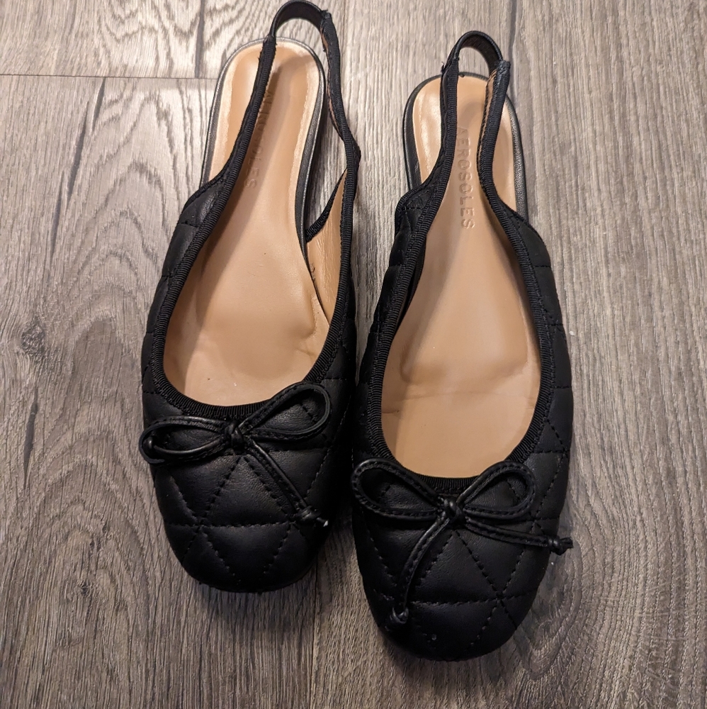Aerosoles sling backs.